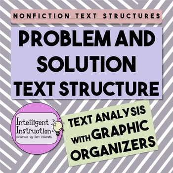 Preview of Problem and Solution Text Structure Paragraphs: Graphic Organizer Worksheet