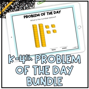 Preview of Problem of the Day Math Bundle (K-4th Grade)