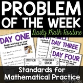 Problem of the Week Classroom Routine Materials