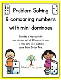 Problem solving and comparing numbers with mini dominoes