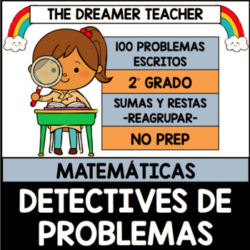 Preview of 2nd Grade Spanish Math Word Problems, Story Problems