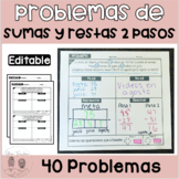 Problemas de Sumas y Restas- 2 pasos | Spanish Word Problems