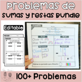 Problemas de Sumas y Restas Bundle | Spanish Word Problems