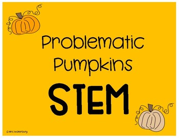 Preview of Fall STEM (Pumpkin Arrays)