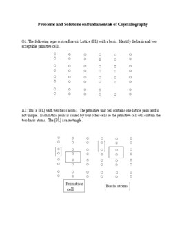 Preview of Problems and solutions in fundamentals of crystallography