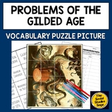 Problems of the Gilded Age Vocabulary Picture Puzzle || Sm