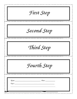 Preview of Procedural (How To) Writing Flipbook/Foldable