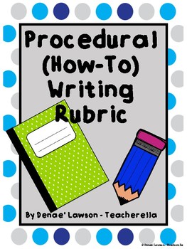 Preview of Procedural (How-To) Writing Rubric