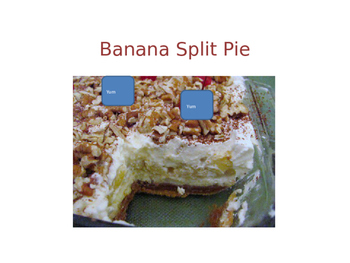 Preview of Procedural Text Banana Split Pie