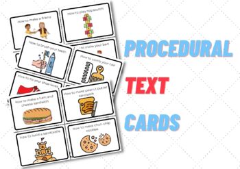 Preview of Procedural Text Cards