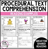 Procedural Text Examples - Ten Reading Samples with Comprehension