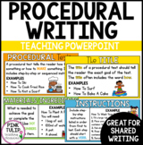 Procedural Text Reading Writing PowerPoint Presentation - 