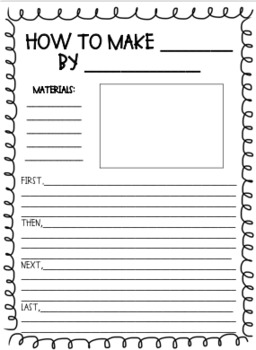 Procedural Text Worksheets Teaching Resources Tpt