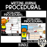 Procedural Text Writing Journal Bundle