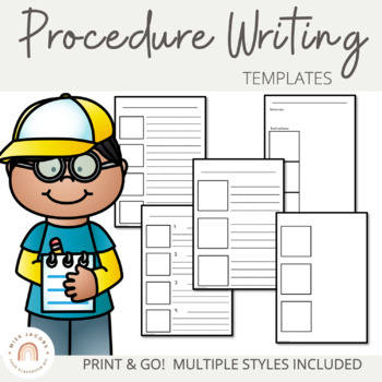 Preview of Procedural Text Writing Templates
