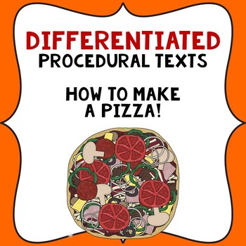 Preview of Procedural Text Writing Templates: How to make a Pizza.