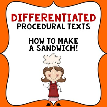 Preview of Procedural Text Writing Templates: How to make a Sandwich.