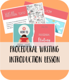 Procedural Writing Introduction Lesson with PowerPoint