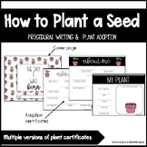Procedural Writing Mini Unit (How to Plant a Seed) with Pl