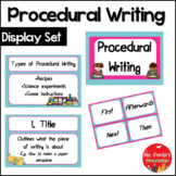 Procedural Writing Poster Set