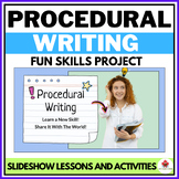 Procedural Writing ELA Unit - Slideshow Lessons + Presenta
