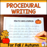 Procedural Writing Prompts - Fall / Autumn