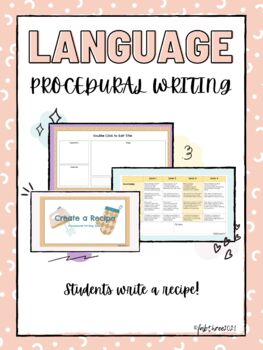 Preview of Procedural Writing - Recipe (Virtual Compatability)
