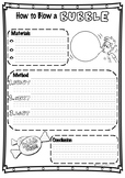 Procedural Writing Template - How to Blow a Bubble FREEBIE