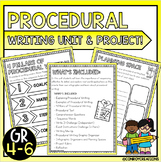 Procedural Writing Unit and Project