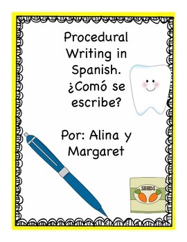 Preview of Procedural writing in Spanish/ Spanish How To