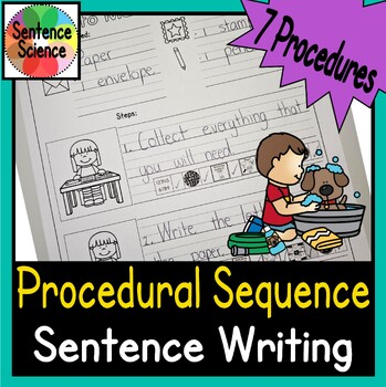 Preview of Procedure Sequence Sentence Writing with Sentence Science