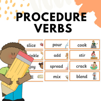 Preview of Procedure Verbs Cards