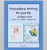 Procedure Writing COMBO PACK - Grades 2, 3, and 4 English 