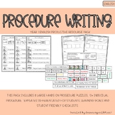 Procedure Writing Resource Pack