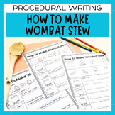 How To Make Wombat Stew | Differentiated Procedure Writing