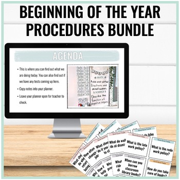 Preview of Procedures Bundle - Slides and Quiz Quiz Trade