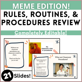 Preview of Procedures Review MEME Powerpoint