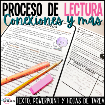 Preview of Proceso de Lectura Conexiones Inferencias Predicciones - Spanish Close Reading