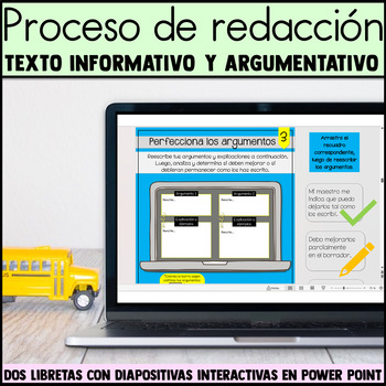 Preview of Proceso de redacción | Informativo | Argumentativo | Escritura | Digital