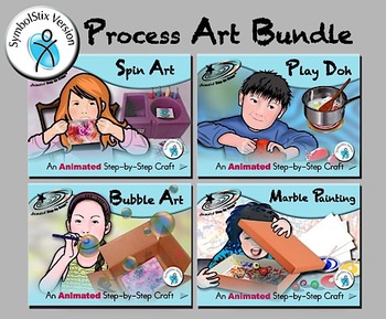 Preview of Process Art Bundle - Animated Step-by-Steps® - SymbolStix