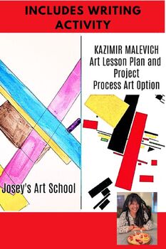 Preview of Kazimir Malevich Art Lesson 2nd 3rd 4th Grade Writing Activity