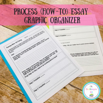 process essay graphic organizer