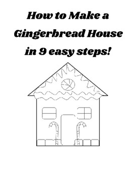 Preview of Process Writing Packet: Holiday Gingerbread House