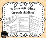 Process art ideas for early childhood, toddler and prescho