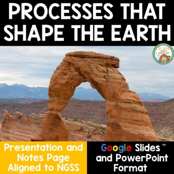 Preview of Processes That Shape The Earth Presentation and Notes (Distance Learning)