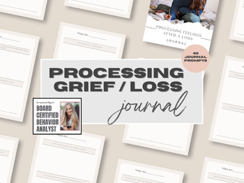 Preview of Processing Grief | Loss Journal