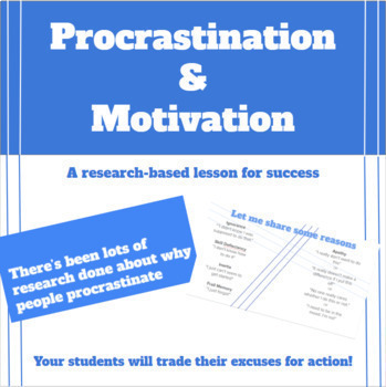 Preview of Procrastination & Motivation Classroom Lesson 