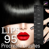 Procreate 95 Lips brushes
