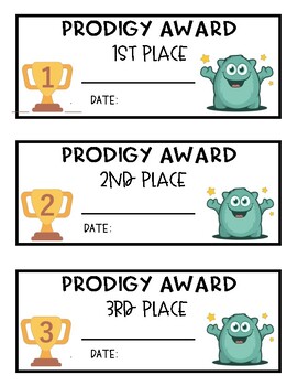 Preview of Prodigy Award
