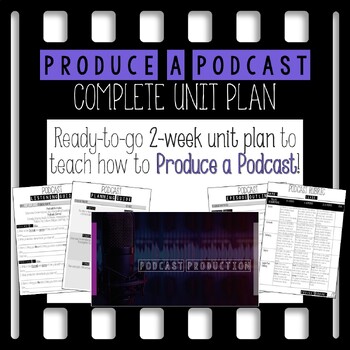 Preview of Produce a Podcast Complete Unit Plan (2 Weeks)